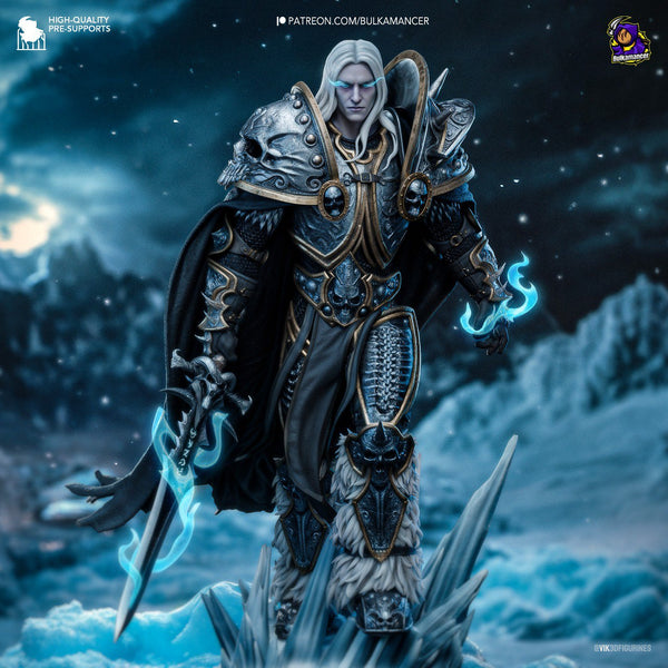 NW027 - Games character design, Arthas (World of Warcraft), 3D STl print files