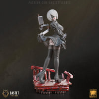 TU093 - Games Character design, 2b from Nier automata, 3d stl print download files