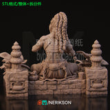 Y001 - Legendary Games Character design,Jingwei the Monk" diorama，3d STL resin print download files