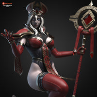 TU069 - Games Female character design,Sally Whitemane Warcraft V2 3D Printer Files, 3d stl resin print download files