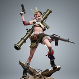 TU129 - Female Character design, Tank Girl，3d STL resin print download files