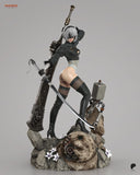TU142 - Female Character design, 2B Nier Automata，3d STL resin print download files