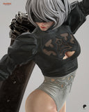 TU142 - Female Character design, 2B Nier Automata，3d STL resin print download files