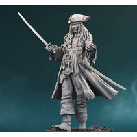 A010 - Movies Character design, The Captain Jackie Sparrow statue design file , STL 3D Model design print download file