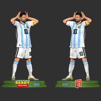 NW032 - Football fantasy character , The Messi number 10, 3d stl resinn print download files