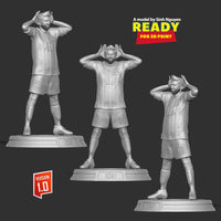 NW032 - Football fantasy character , The Messi number 10, 3d stl resinn print download files