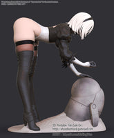 MN093 - Games female character, Automata 2B, 3d stl file instand download