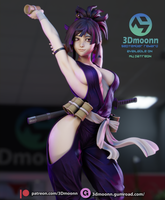 TU066 - Anime Female character design,  Yuzuriha | Jigokuraku, 3d stl resin print download files