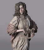 TU128 - Female Character design, Muse ，3d STL resin print download files
