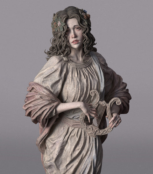 TU128 - Female Character design, Muse ，3d STL resin print download files