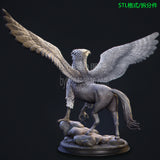 Hippogriff, mythical creature from Harry Potter，Legendary Creature, 3d STL resin print download files (Y001 )