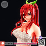 TU163 - Female Character design, Erza，3d STL resin print download files