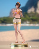 TU033 - Games Female character design, Yuffie Ice Cream Final Fantasy, 3D Printer Files, 3d stl resin print download files
