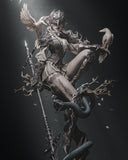TU127 - Female Character design, Lenora Queen of Crows，3d STL resin print download files