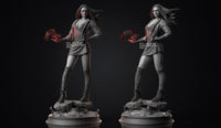 S005 - Comic Character design,  WM The Witch STL, STL 3D Model Print download file