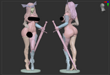 TU141 - NSFW Female Character design , Goddess Freya，3d STL resin print download files