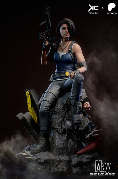 TU004 - Female Character design,Jill Valentine - Resident Evil，3d STL resin print download files