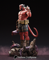 NW016 - Comic character design, Hellboy , 3D STL print files