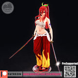 TU163 - Female Character design, Erza，3d STL resin print download files