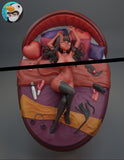 MN111 - Meru the Succubus Bed, anime character design, 3d stl print files