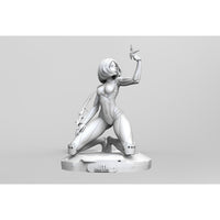 S011 - Movie character design, the Alita Battle Angel statue, STL 3D model design print download files