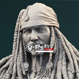 A010 - Movies Character design, The Captain Jackie Sparrow statue design file , STL 3D Model design print download file