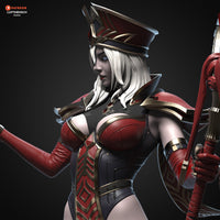 TU069 - Games Female character design,Sally Whitemane Warcraft V2 3D Printer Files, 3d stl resin print download files