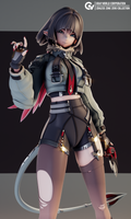 MN104 - Jane Doe | Zenless Zone Zero, 3d stl instant download files