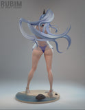 TU016 - Female Character design,Nikke Helm (Aquamarine)，3d STL resin print download files