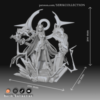 TU086 - Female Character design，Herrscher of Thunder Raiden Mei ，3d STL resin print download files