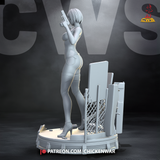 Ada Wonng From the Resident Evil Requiem - High Detail Character for Resin Printing, 3d stl file print download ( Y038 )