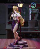 TU112 - Female Character design，High School DxD - Shizuka Marikawa，3d STL resin print download files
