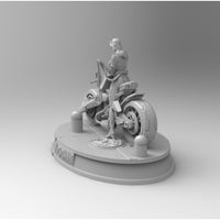 B131 - Comic Female character design, The D heroes Black suit girl, 3D STL Model Print download files