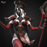 TU069 - Games Female character design,Sally Whitemane Warcraft V2 3D Printer Files, 3d stl resin print download files