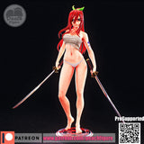TU163 - Female Character design, Erza，3d STL resin print download files