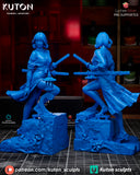 TU135 - Female Character design, Kira Mekai，3d STL resin print download files