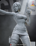 Ada Wonng From the Resident Evil Requiem - High Detail Character for Resin Printing, 3d stl file print download ( Y038 )