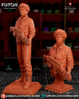 NW002 - Movie character design, Aliens vs Predator, Ripley, 3d stl print files