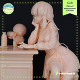 TU009 - Female Character design,Dawn from Pokémon，3d STL resin print download files