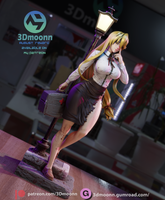 TU112 - Female Character design，High School DxD - Shizuka Marikawa，3d STL resin print download files