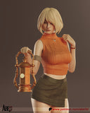 TU134- Female Character design, Ashley Graham，3d STL resin print download files