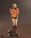 TU134- Female Character design, Ashley Graham，3d STL resin print download files