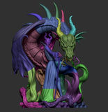 TU122 - Female Character design, Maleficent，3d STL resin print download files