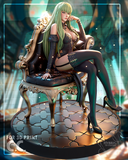 C.C. from the anime series Code Geass. ，Anime Character design, 3d STL resin print download files (R326)