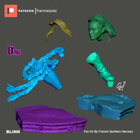 MEI105 - Comic character design, Blink, 3d stl print files