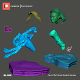 MEI105 - Comic character design, Blink, 3d stl print files