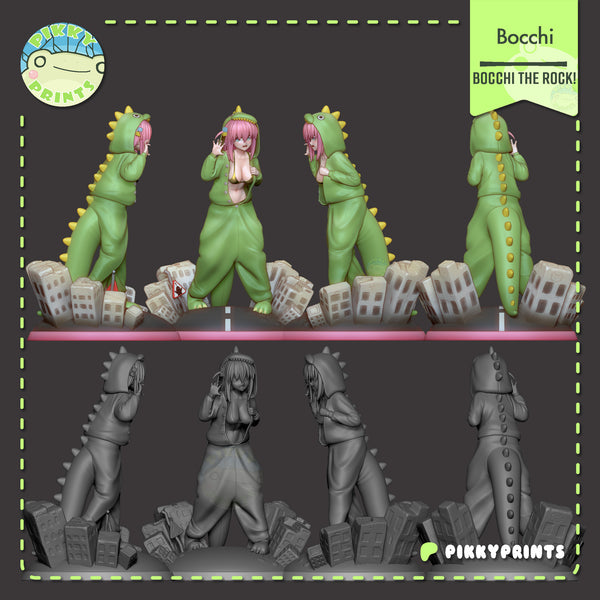 TU106 - Female Character design，Bocchi the Rock - Hitori Goto (Bocchi)，3d STL resin print download files