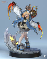TU094 - Games character design, BRIDGET - Guilty Gear, 3d stl print resin download files