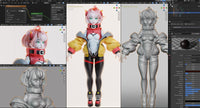 B200 - Games character design, The Bull devil , 3d Stl model design, dropbox download instant file link