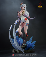 TU002 - Games character design, Genshin impact ShenHe, 3d stl resin print download files